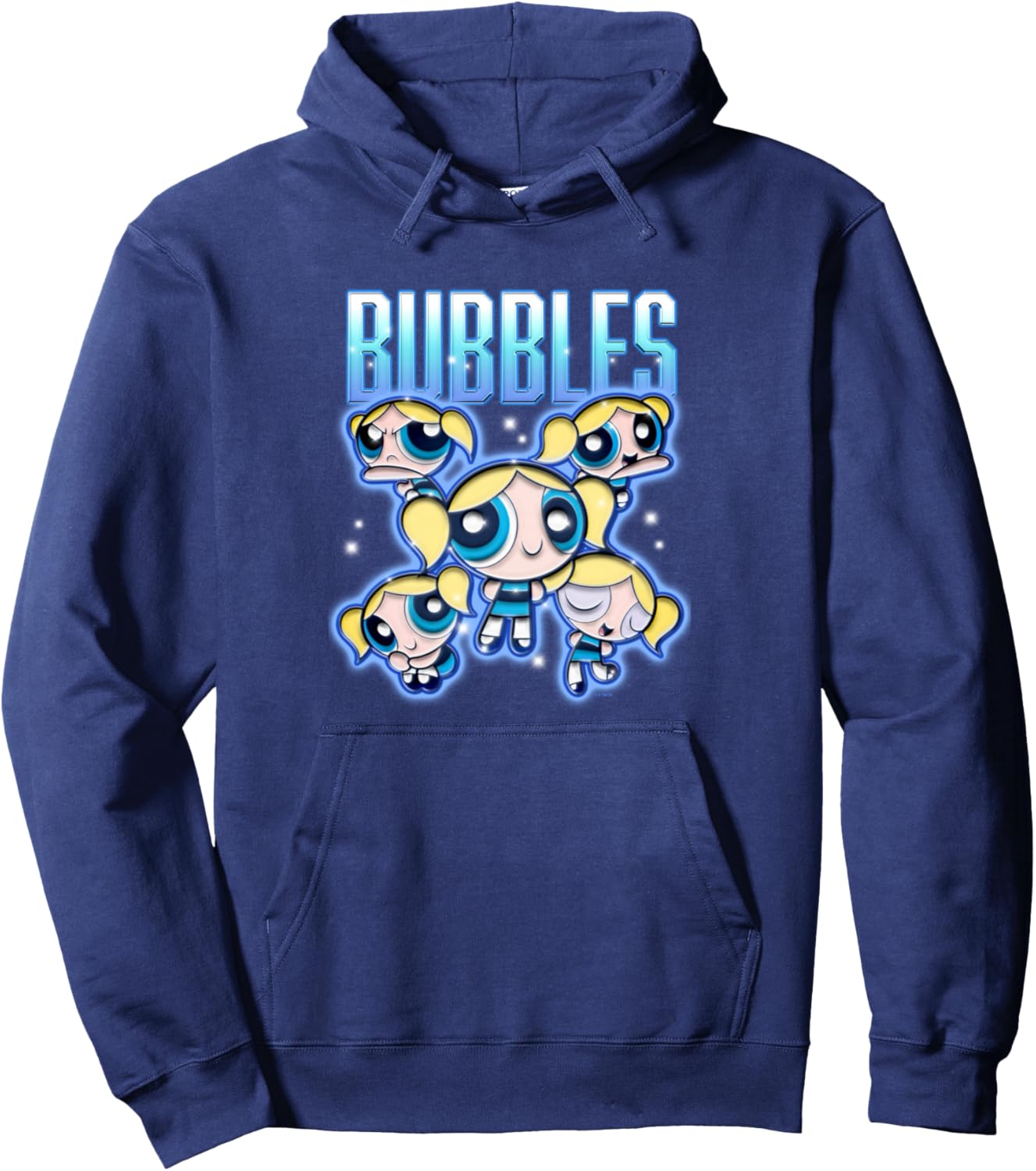 The Powerpuff Girls Bubbles Chrome Multi Pose Pullover Hoodie