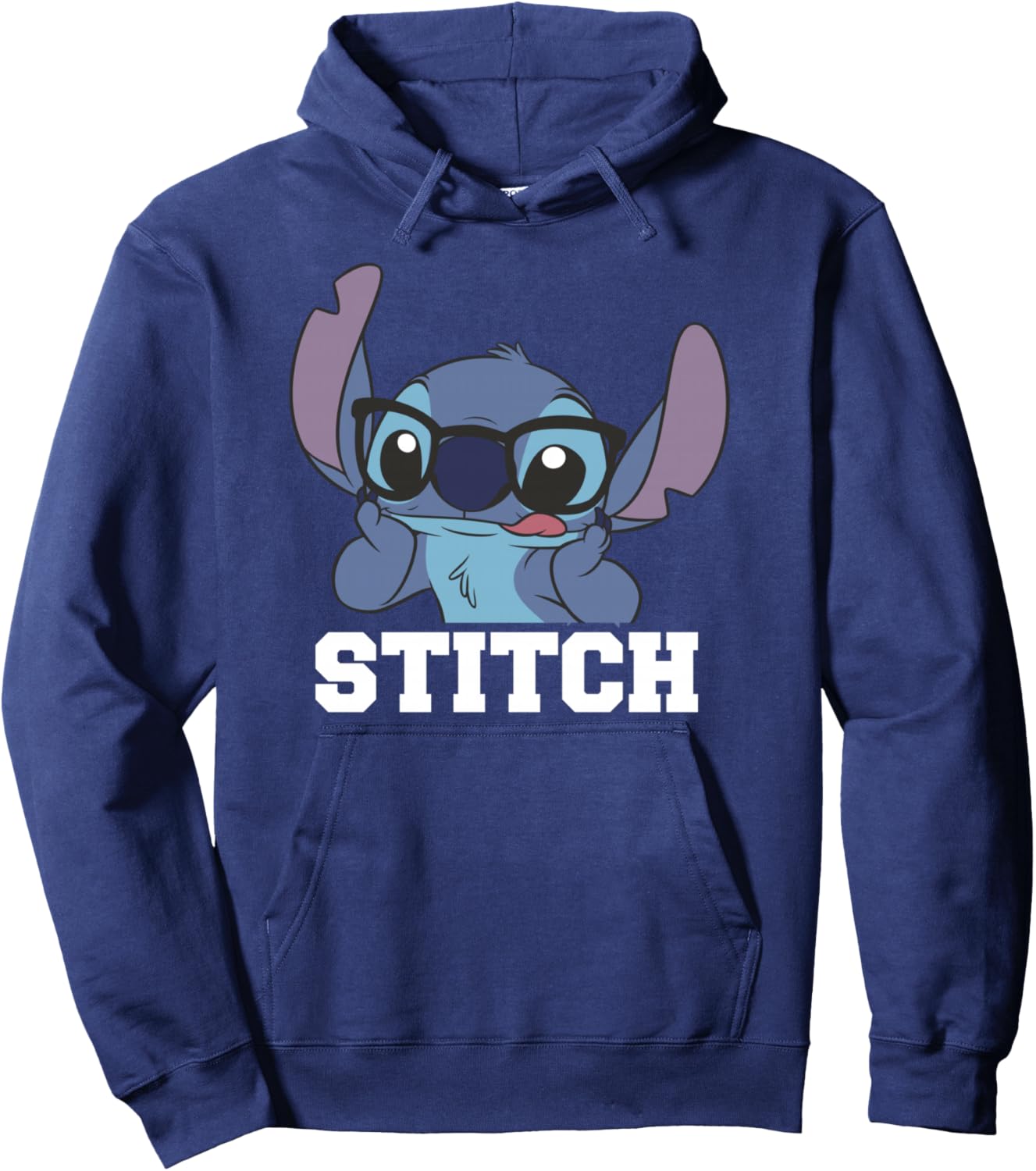 Disney Lilo & Stitch Nerdy Stitch Portrait Pullover Hoodie