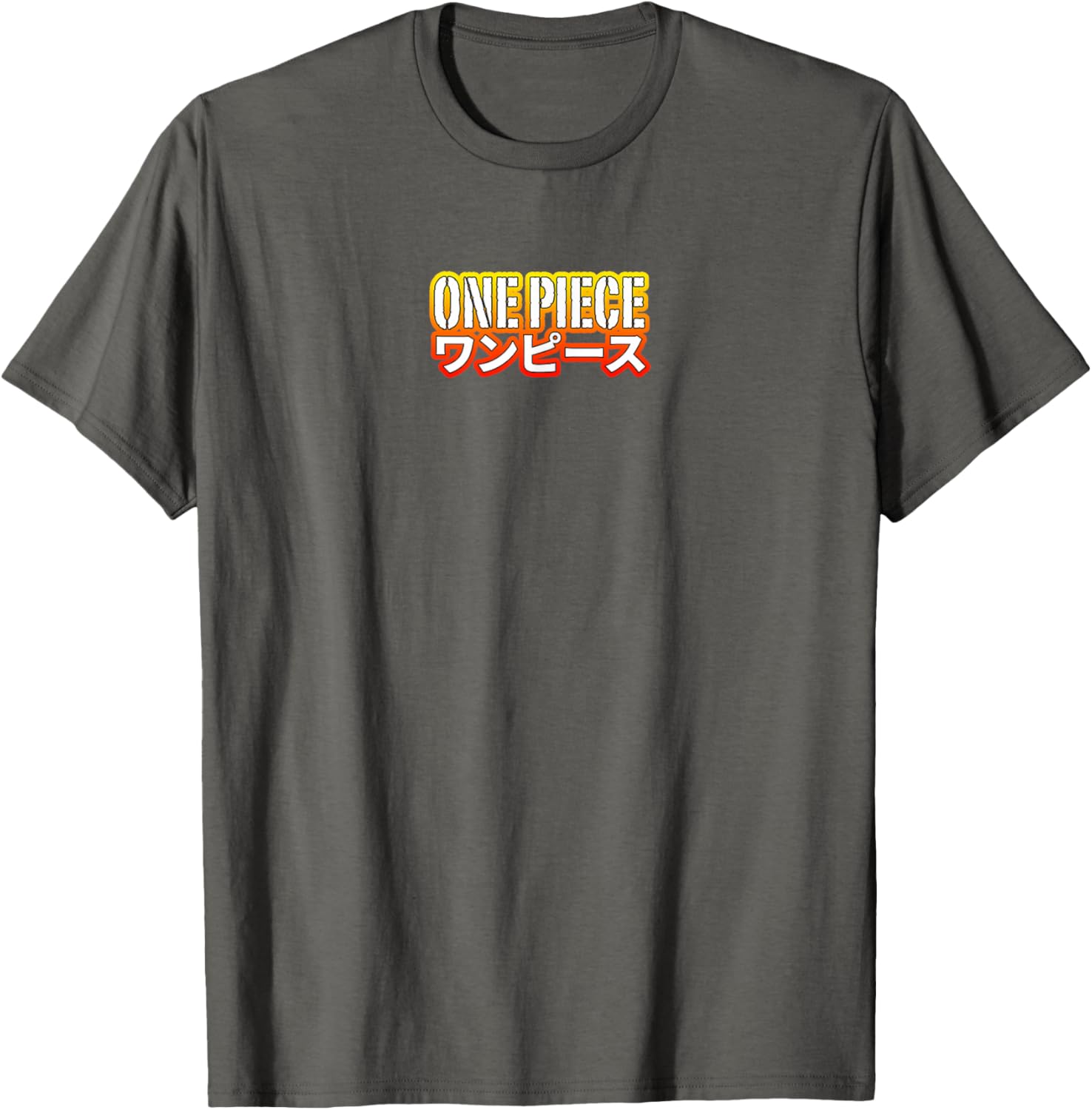 One Piece Anime Front and Back Stencil Logo and Group Photo
