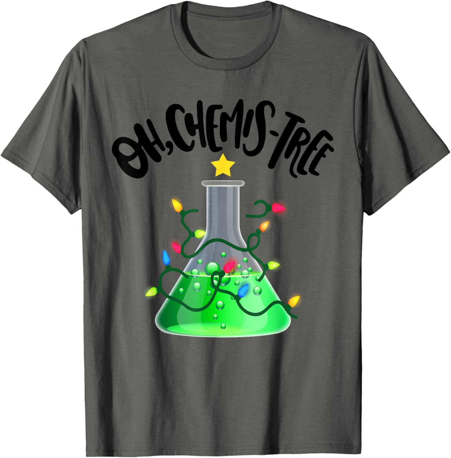 Funny Science Teacher Oh Chemis-Tree Christmas Xmas tree