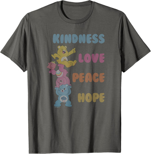 Care Bears Kindness Love Peace Hope Chibi Bear Logo Stack