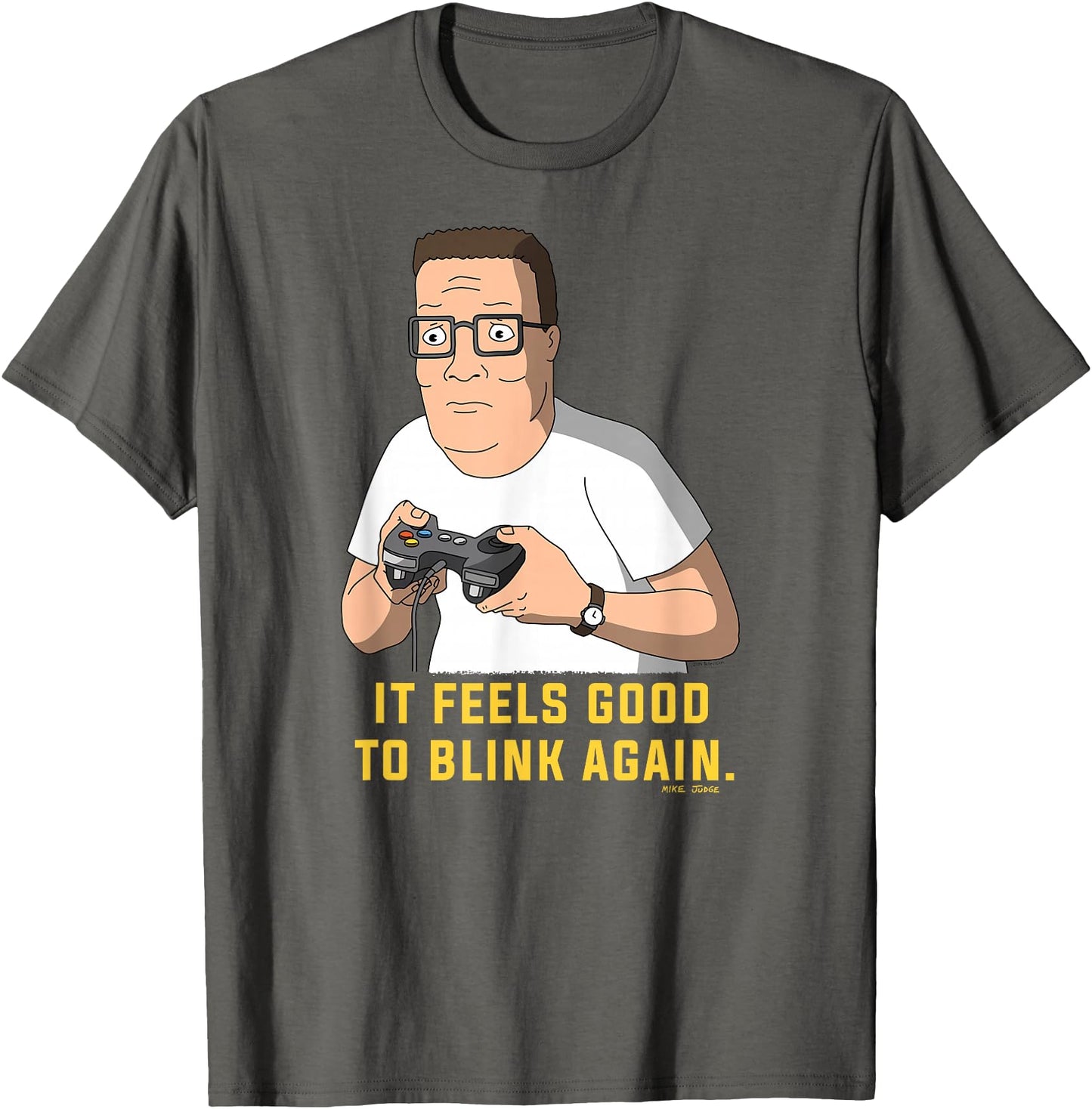 King of the Hill Hank Hill Gamer Feels Good to Blink Cartoon