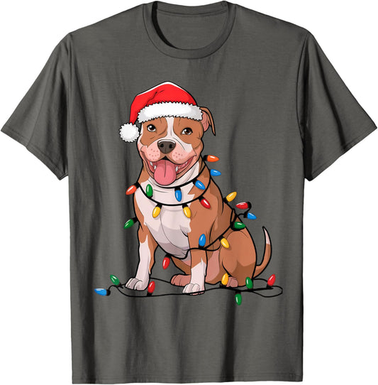 American Pit Bull Terrier Christmas Lights Xmas Dogs Gifts