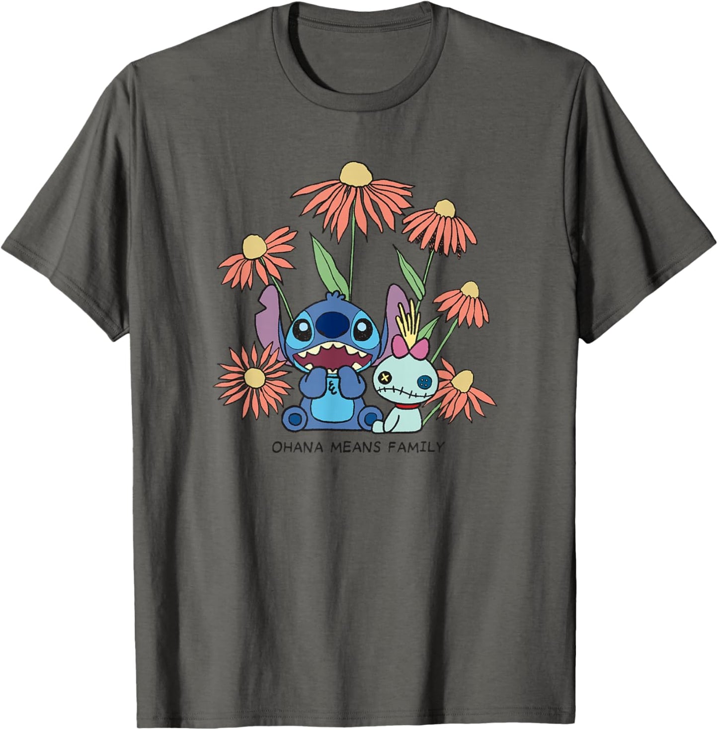 Disney Lilo & Stitch Ohana Means Family Chibi Stitch Floral