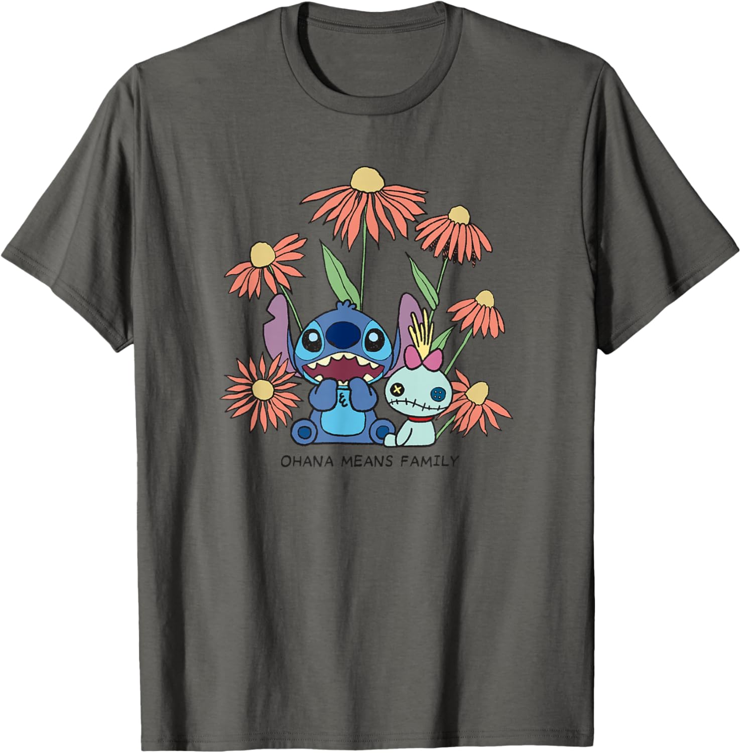 Disney Lilo & Stitch Ohana Means Family Chibi Stitch Floral