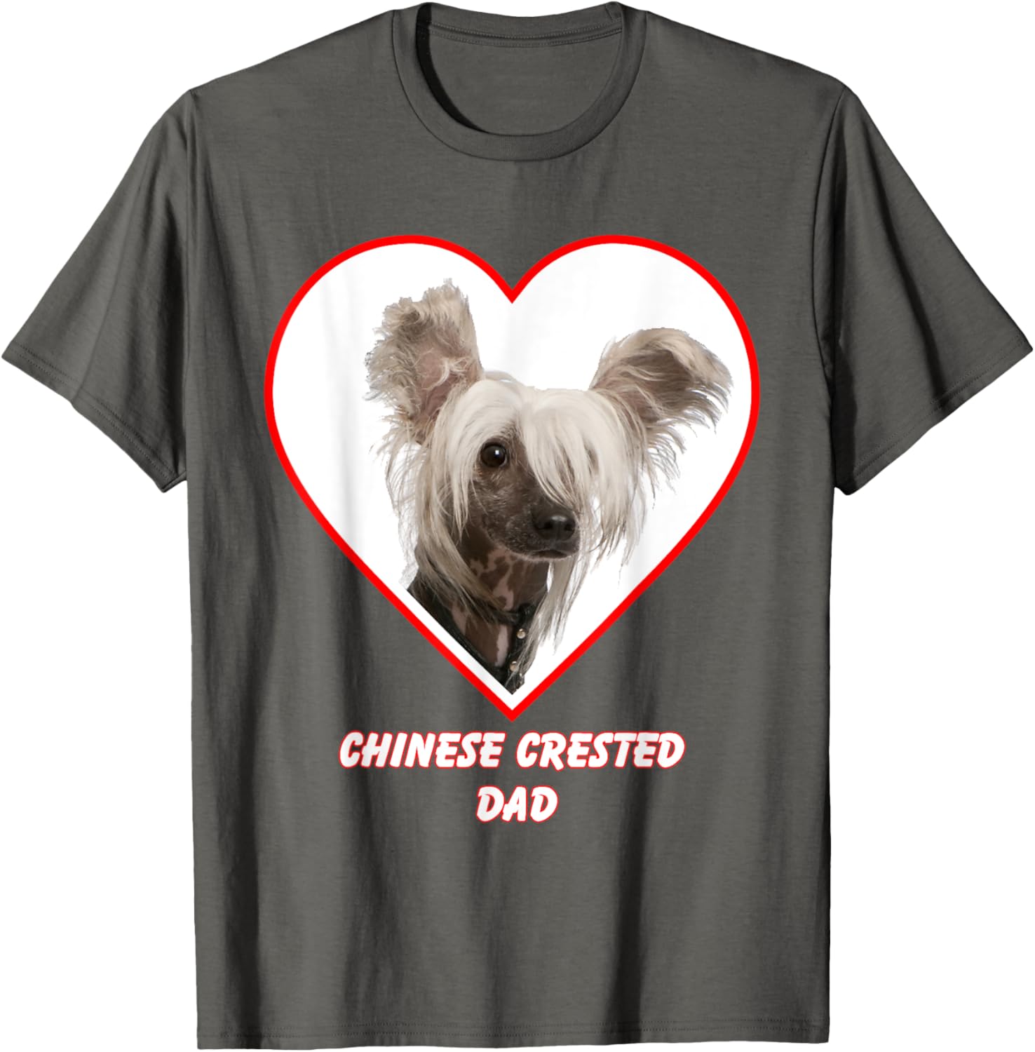 Chinese Crested Dog Dad T-Shirt