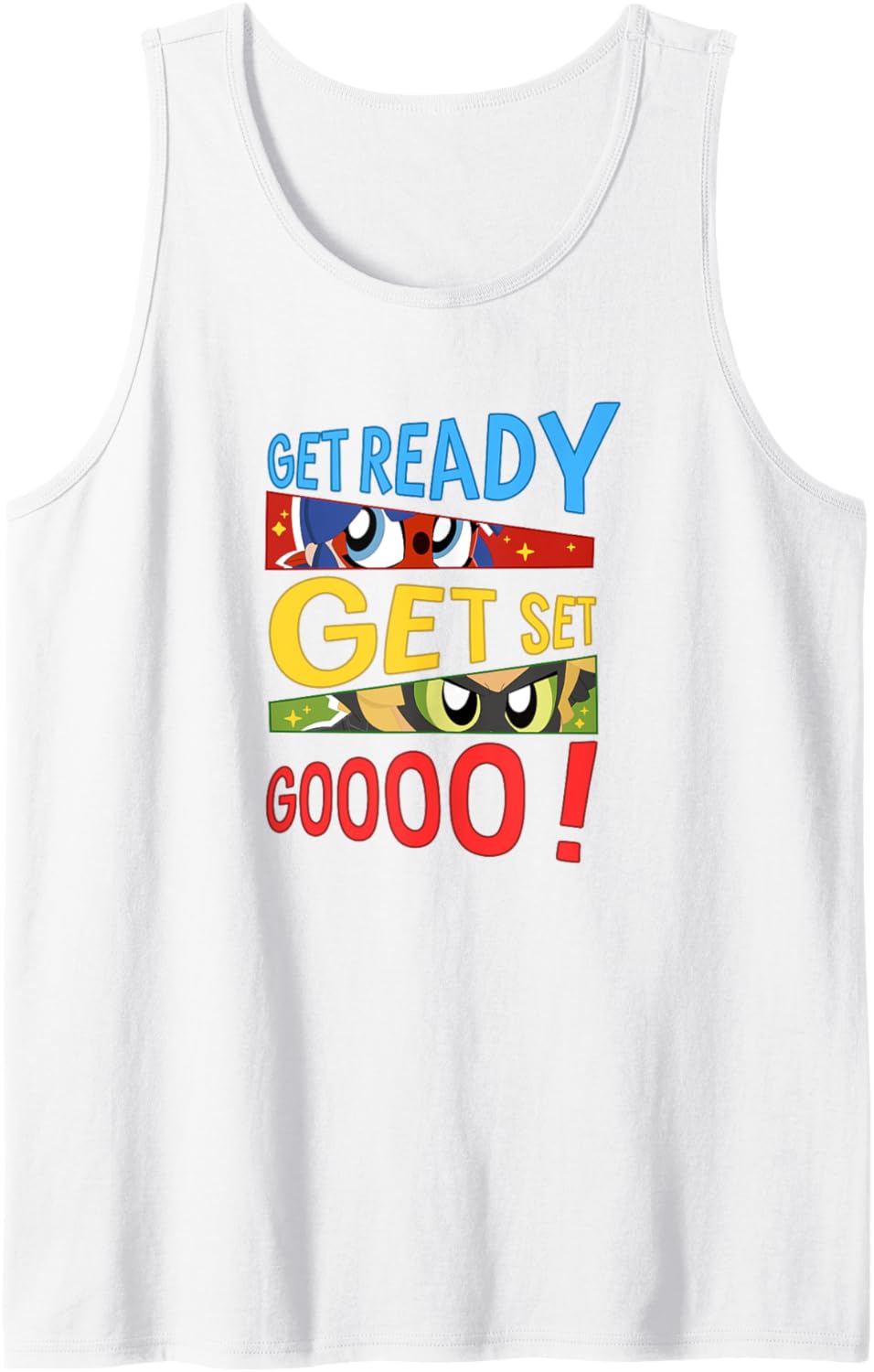 Miraculous Ladybug Chibi Get Ready Get Set Goooo! Tank Top