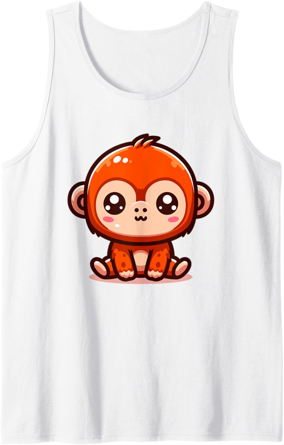 Adorable Cute Japanese Kawaii Chibi Orangutan Tank Top