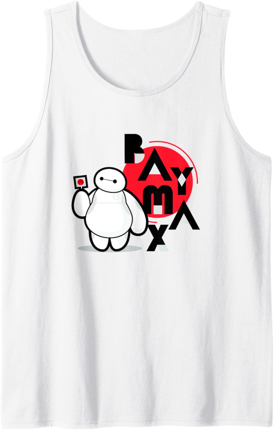 Disney Big Hero 6 Baymax With Lollipop Cute Chibi Shot Tank Top