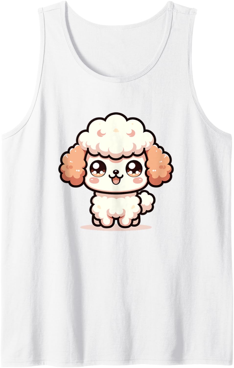 Adorable Cute Japanese Kawaii Chibi Poodle Tank Top