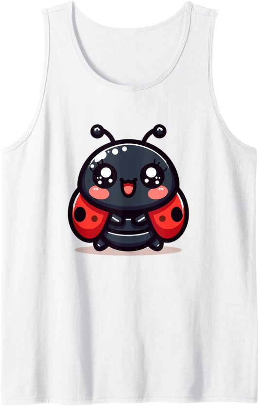 Adorable Cute Japanese Kawaii Chibi Ladybug Tank Top