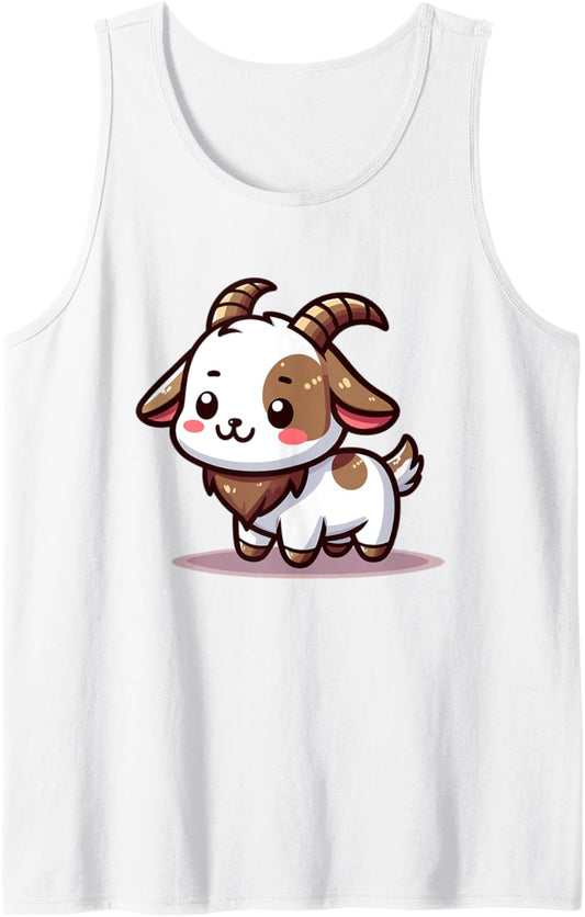 Adorable Cute Japanese Kawaii Chibi Goat Tank Top
