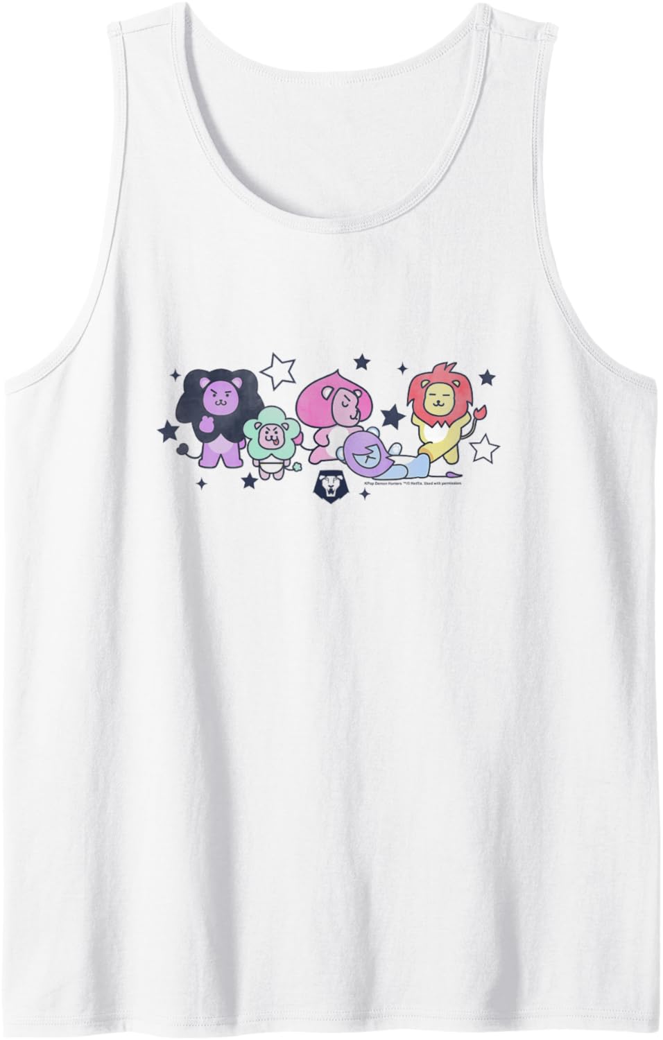 Kpop Demon Hunters Halloween Saja Friends Cute Lions Tank Top