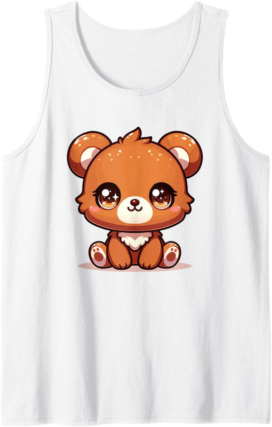 Adorable Cute Japanese Kawaii Chibi Bear Tank Top