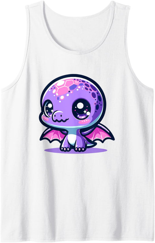 Adorable Cute Japanese Kawaii Chibi Pterodactyl Tank Top
