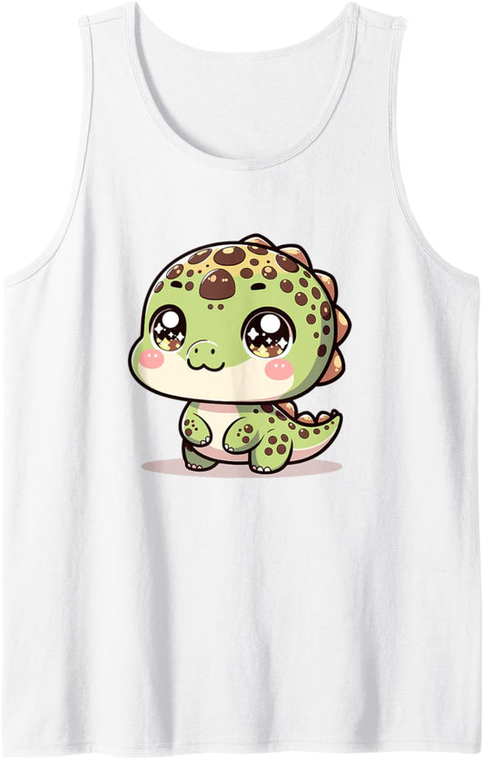 Adorable Cute Japanese Kawaii Chibi Ankylosaurus Tank Top