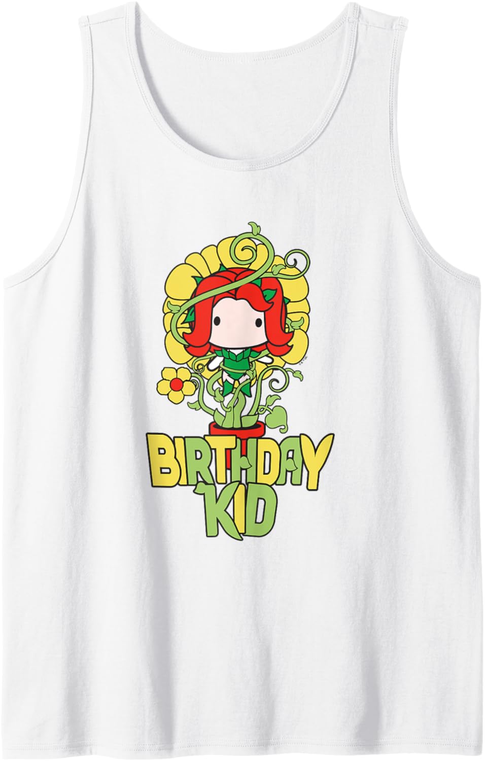 DC Comics Justice League Birthday Kid Chibi Poison Ivy Tank Top