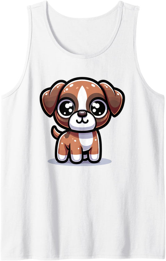 Adorable Cute Japanese Kawaii Chibi Boxer Tank Top