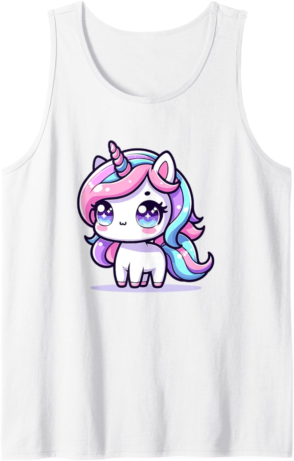 Adorable Cute Japanese Kawaii Chibi Unicorn Tank Top