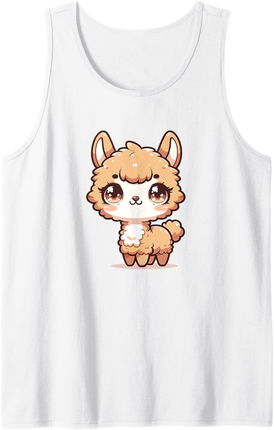Adorable Cute Japanese Kawaii Chibi Vicuña Tank Top