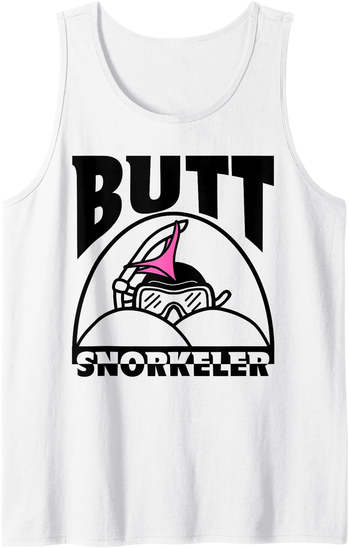 Snorkel Squad Funny Bum Snorkeler 69 Adult Humor Sarcasm Tank Top