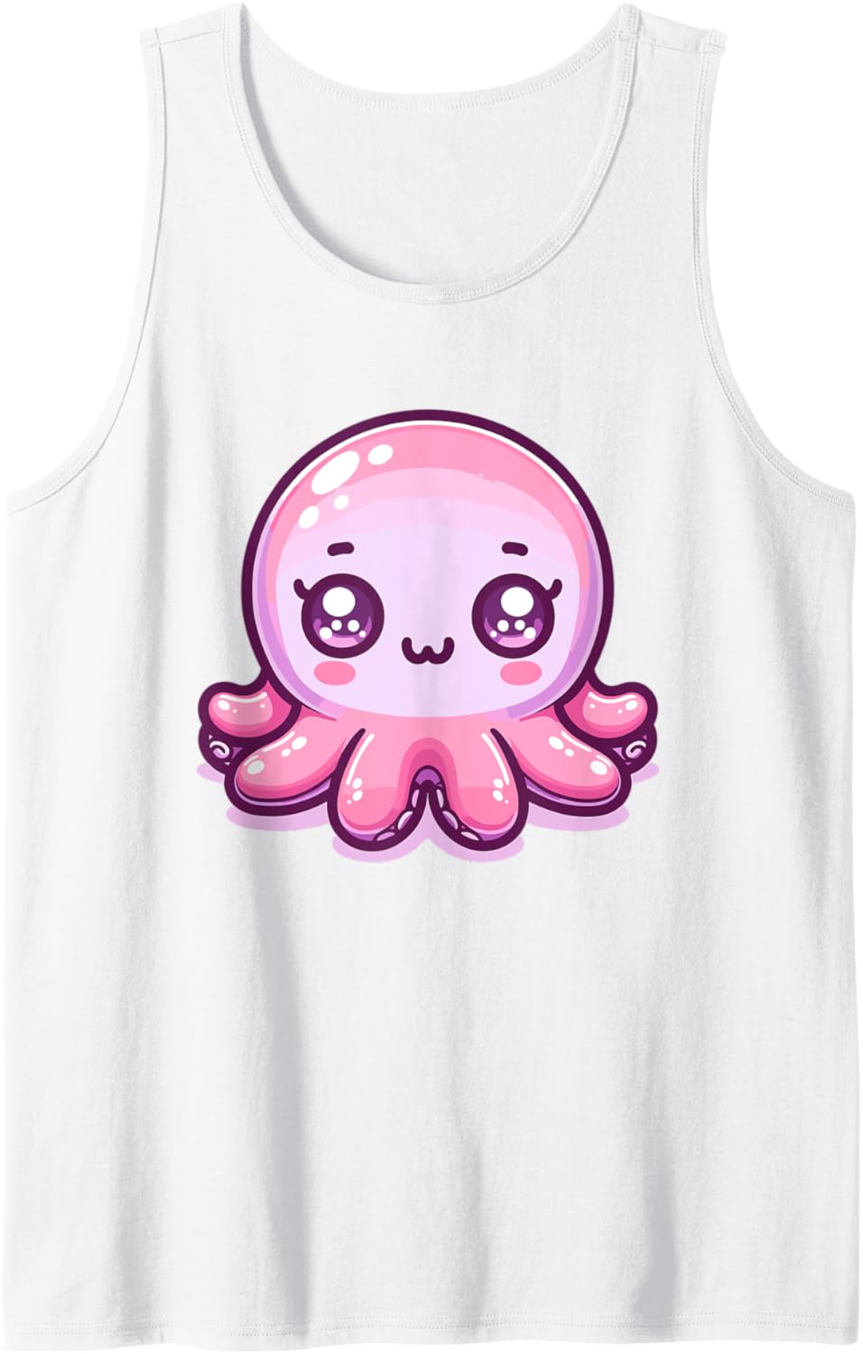 Adorable Cute Japanese Kawaii Chibi Octopus Tank Top