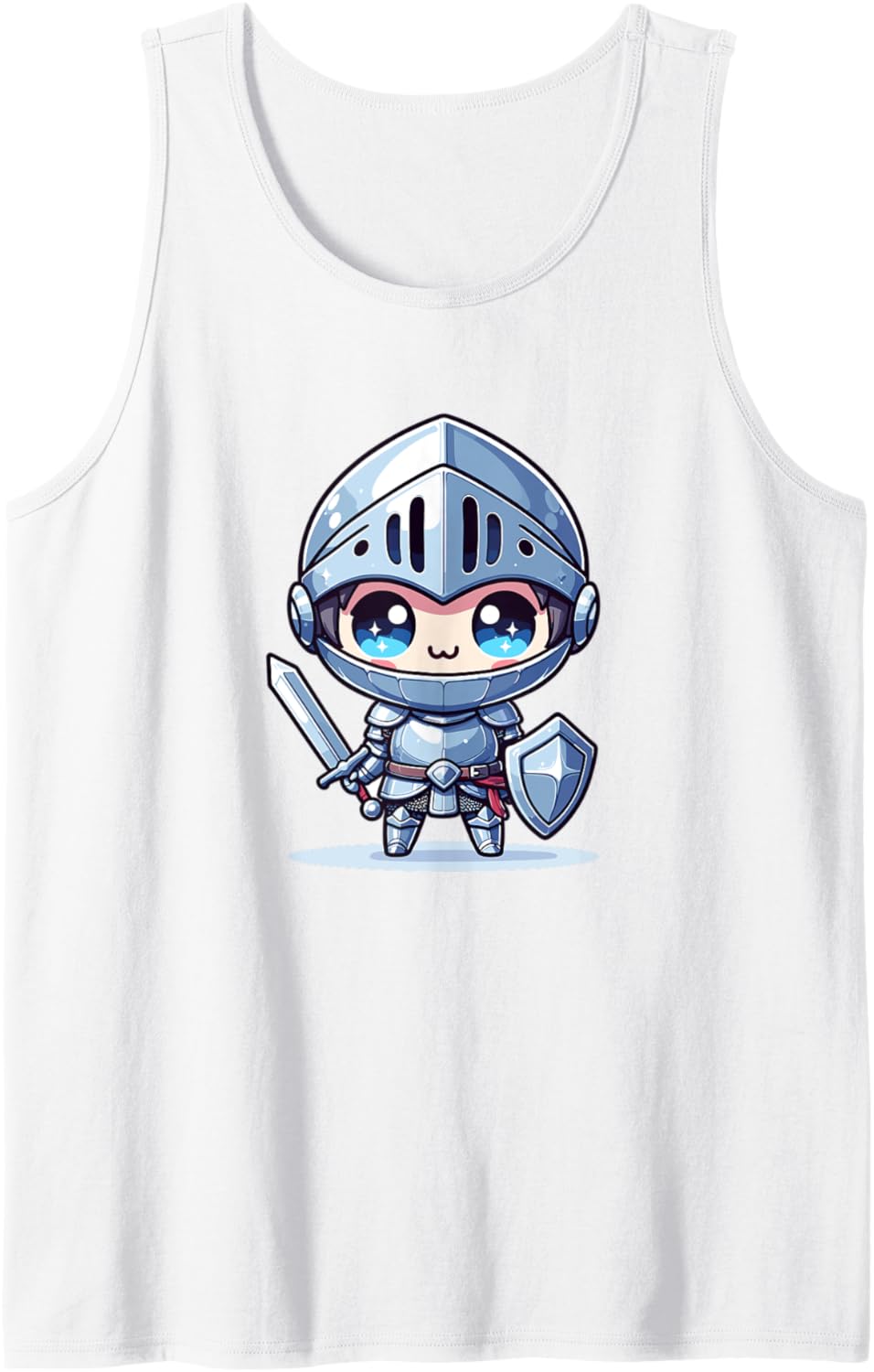 Adorable Cute Japanese Kawaii Chibi Knight Tank Top