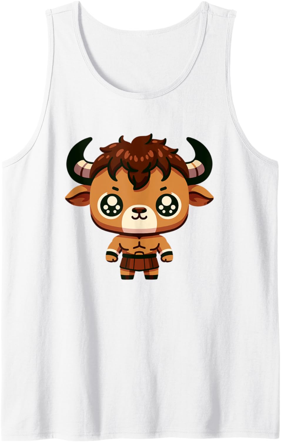 Adorable Cute Japanese Kawaii Chibi Minotaur Tank Top