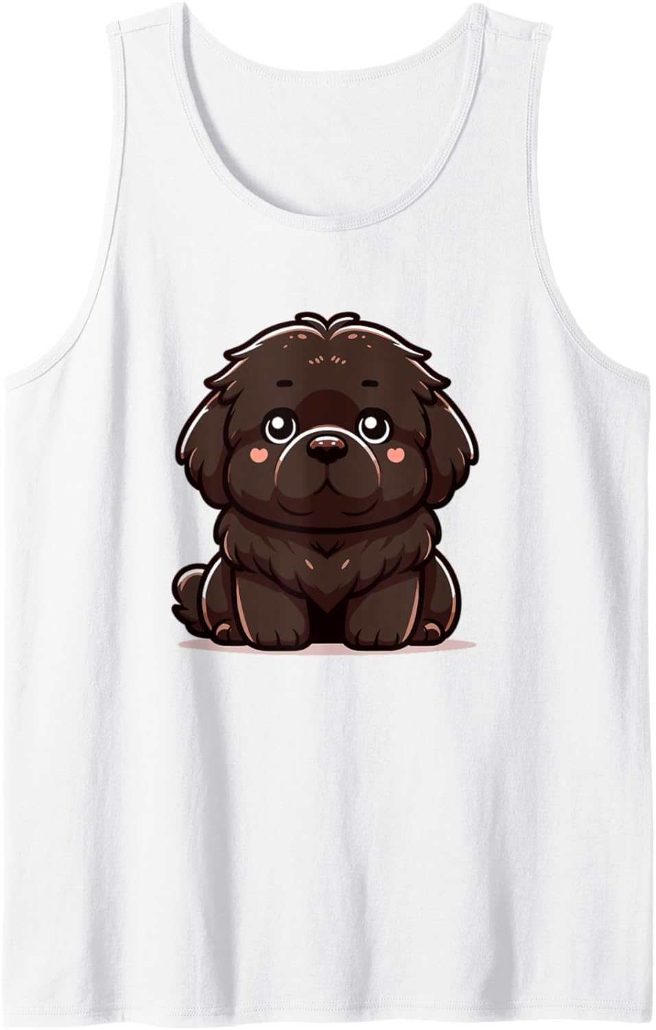 Adorable Cute Japanese Kawaii Chibi Newfoundland Tank Top