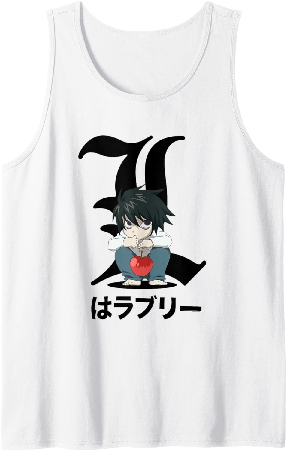 Death Note Crouching Chibi L Anime Tank Top