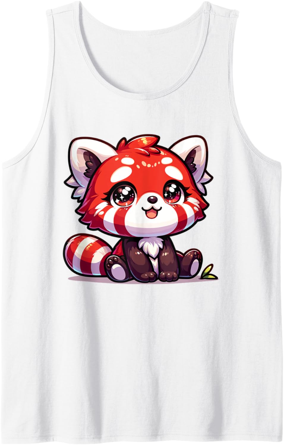 Adorable Cute Japanese Kawaii Chibi Red Panda Tank Top