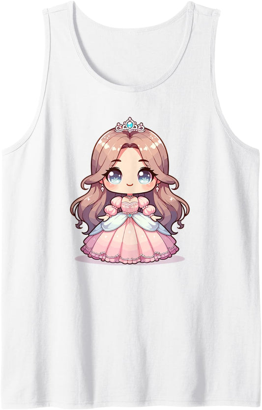 Adorable Cute Japanese Kawaii Chibi Princess Tank Top
