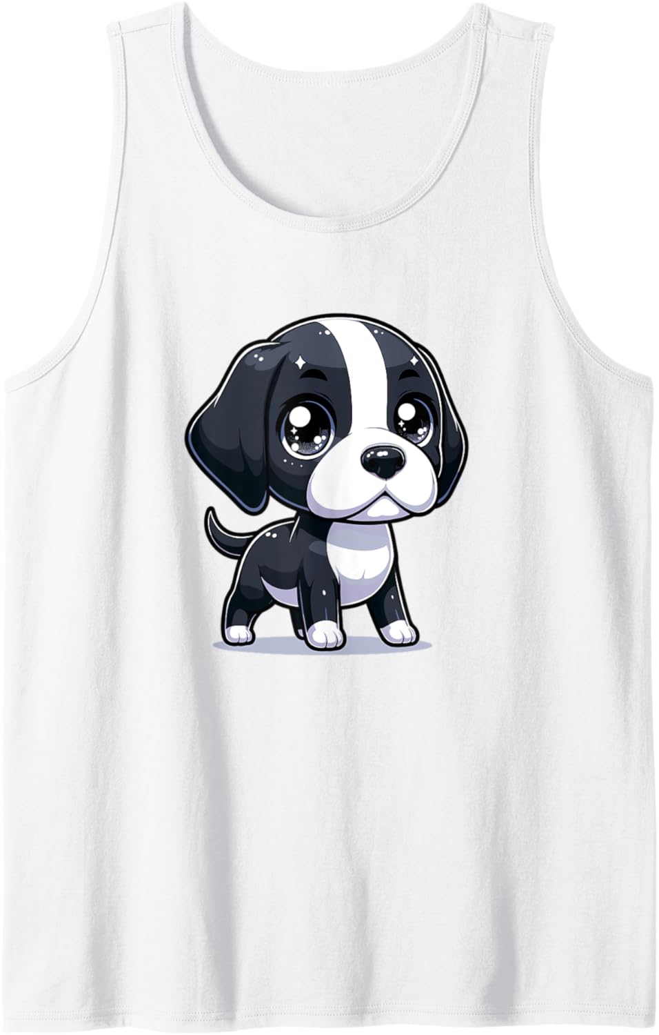 Adorable Cute Japanese Kawaii Chibi Great Dane Tank Top
