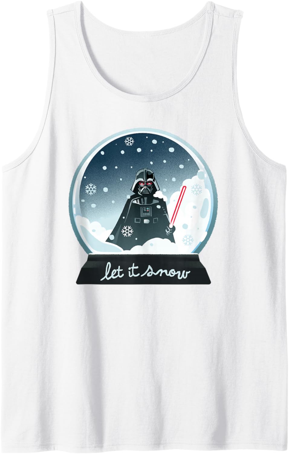 Star Wars Christmas Darth Vader In A Snowball Let It Snow Tank Top