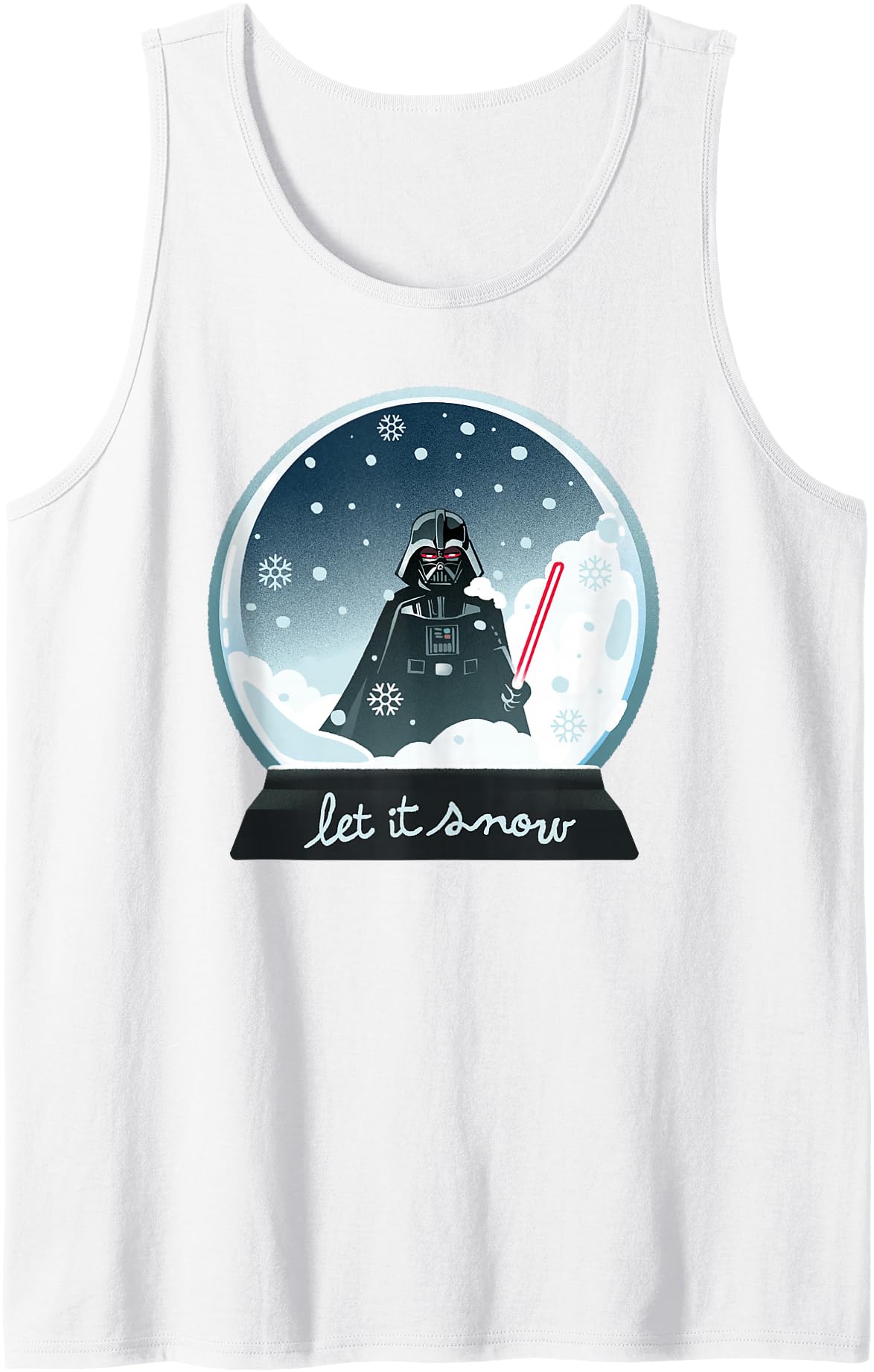 Star Wars Christmas Darth Vader In A Snowball Let It Snow Tank Top
