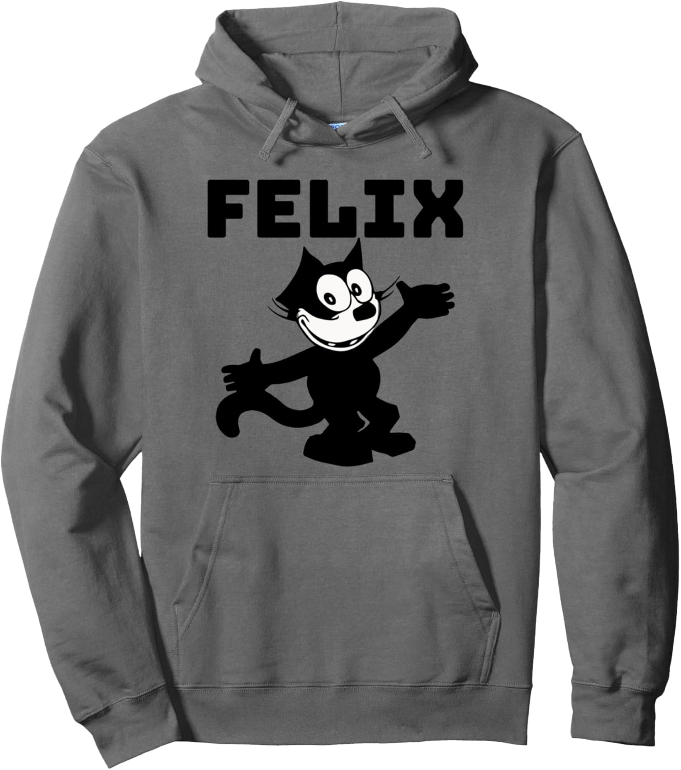 Felix Super Retro Cartoon Cat Happy Vintage Cartoon Design Pullover Hoodie