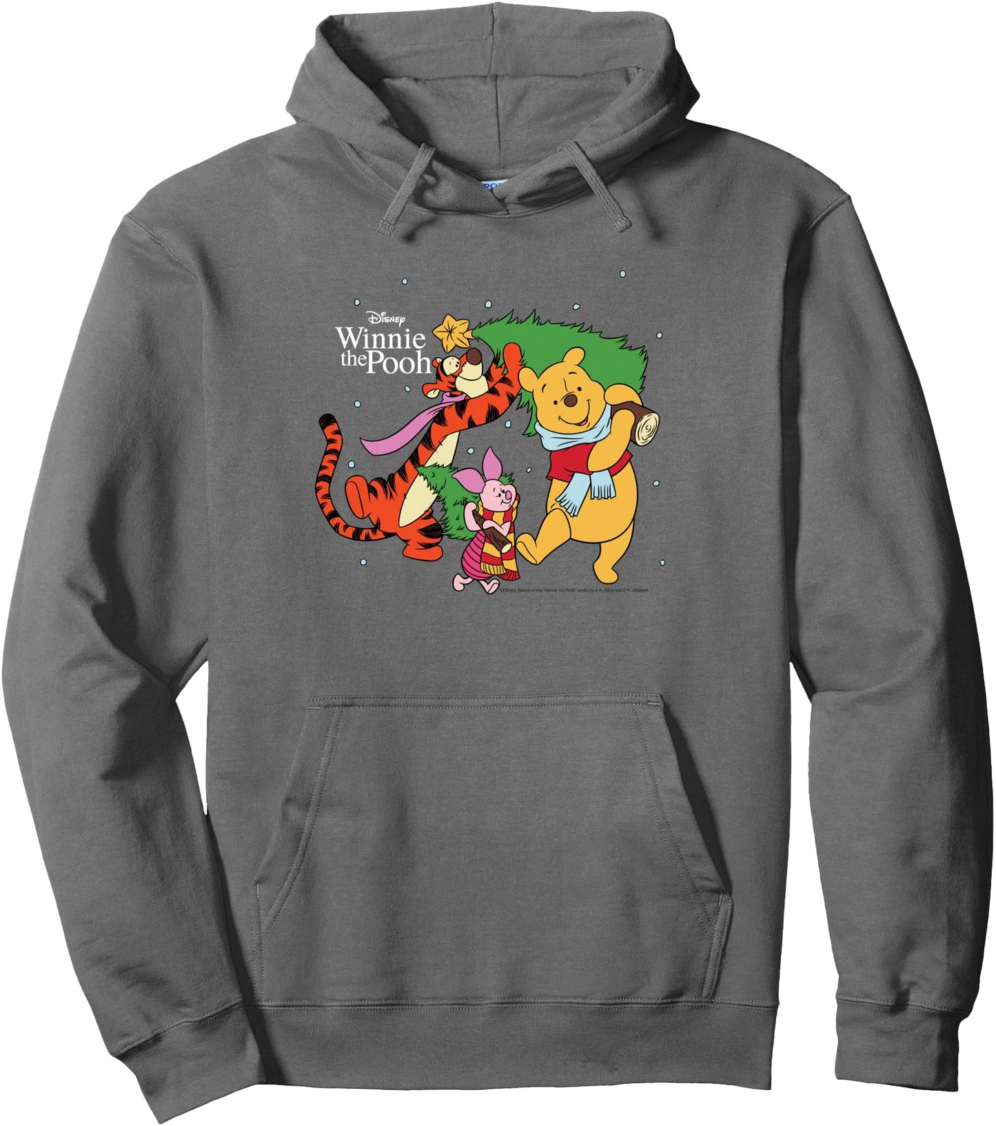 Winnie the Pooh - Pooh, Tigger, Piglet Christmas Tree Pullover Hoodie