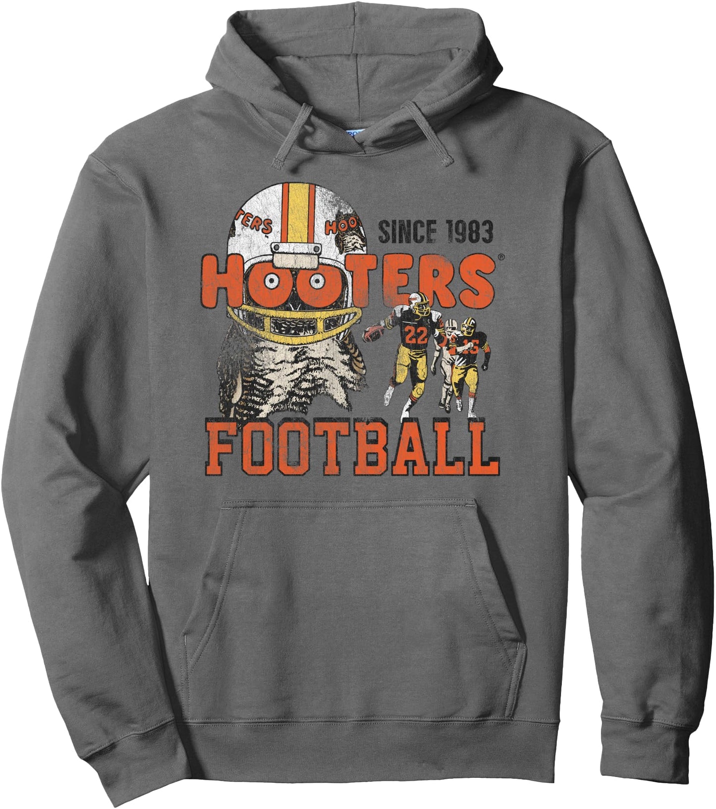 Hooters Football Since 1983 Hootie the Owl Logo Funny Sports Pullover Hoodie
