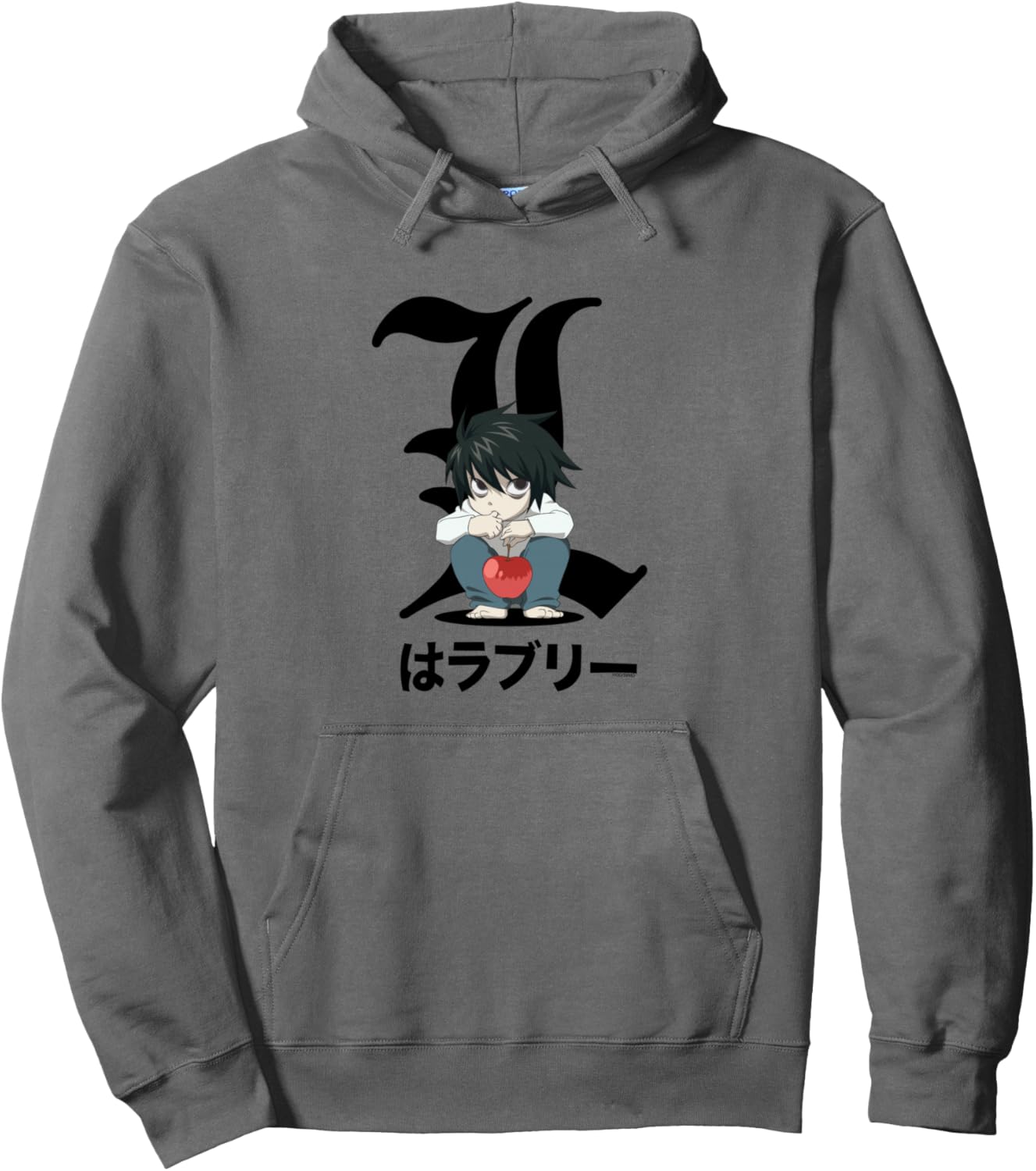 Death Note Crouching Chibi L Anime Pullover Hoodie