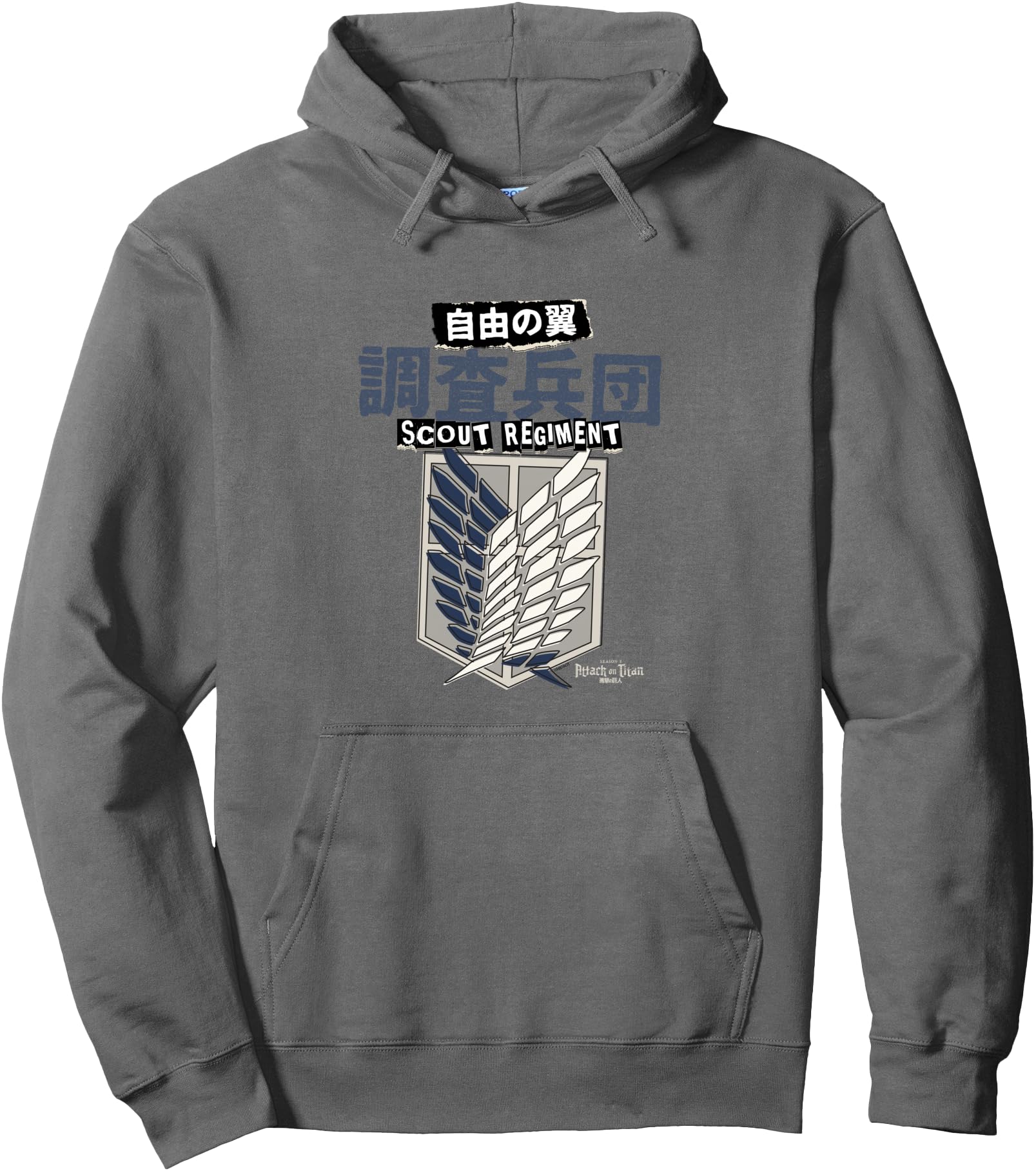 Attack on Titan Season 3 Scout Regiment Punk Logo Anime Pullover Hoodie