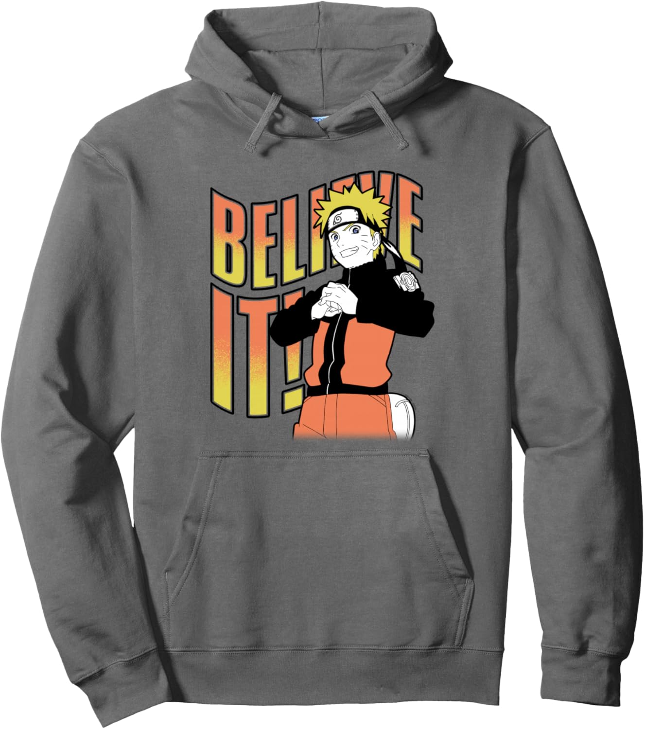 Naruto Shippuden Believe It Pose Anime Pullover Hoodie