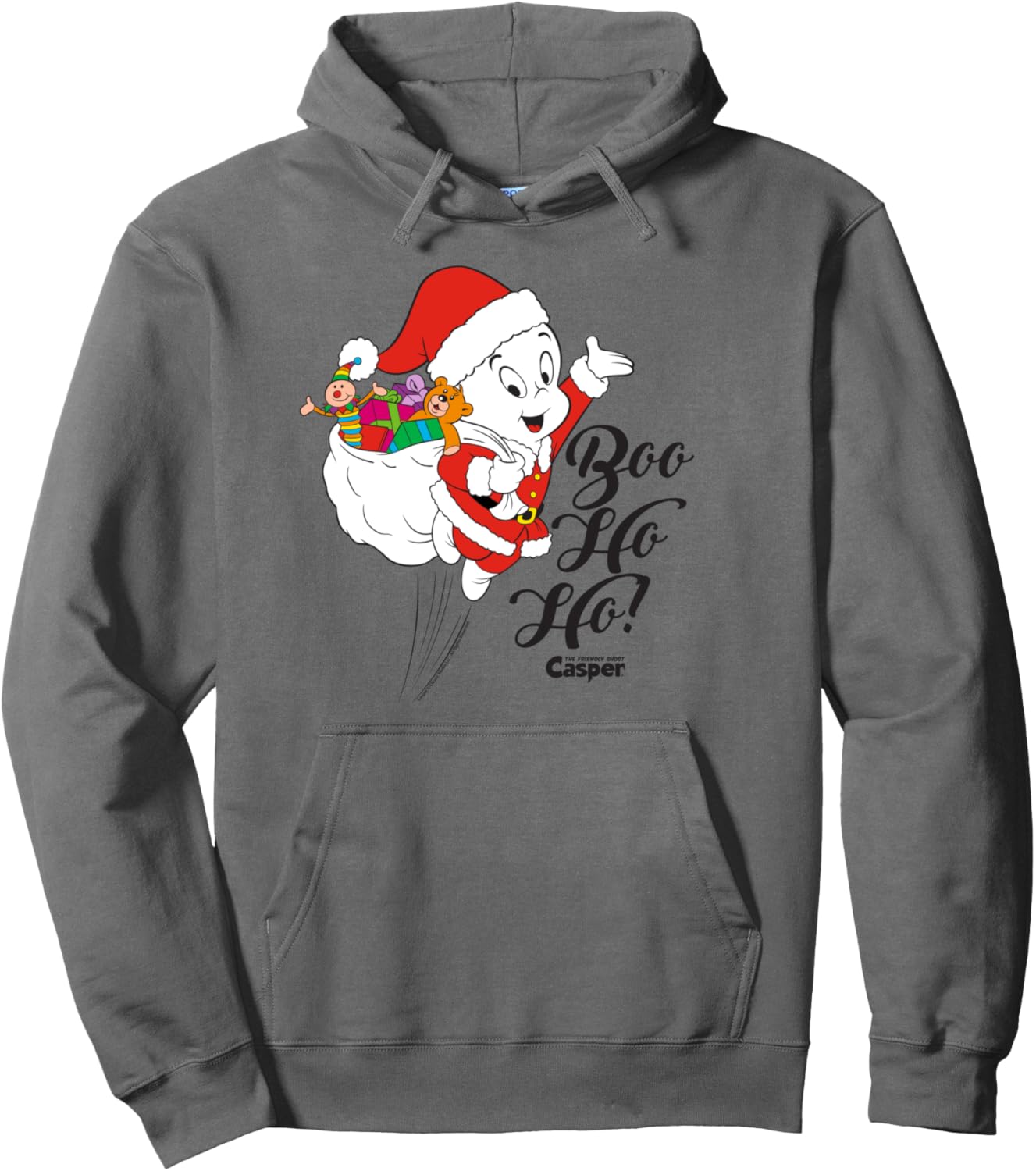 Casper The Friendly Ghost Boo Ho Ho Christmas Pullover Hoodie