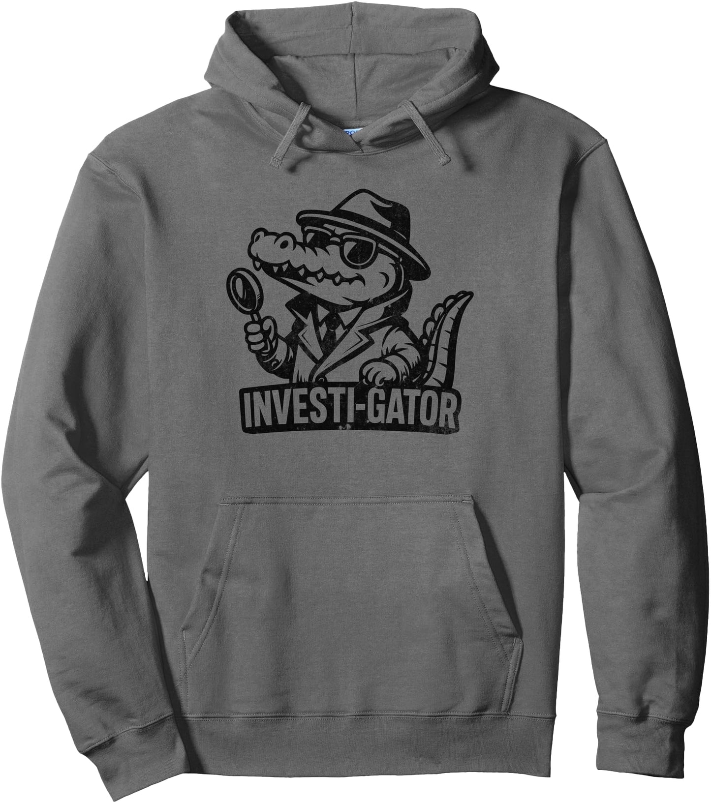 Investi-Gator - Funny Alligator Detective Pullover Hoodie