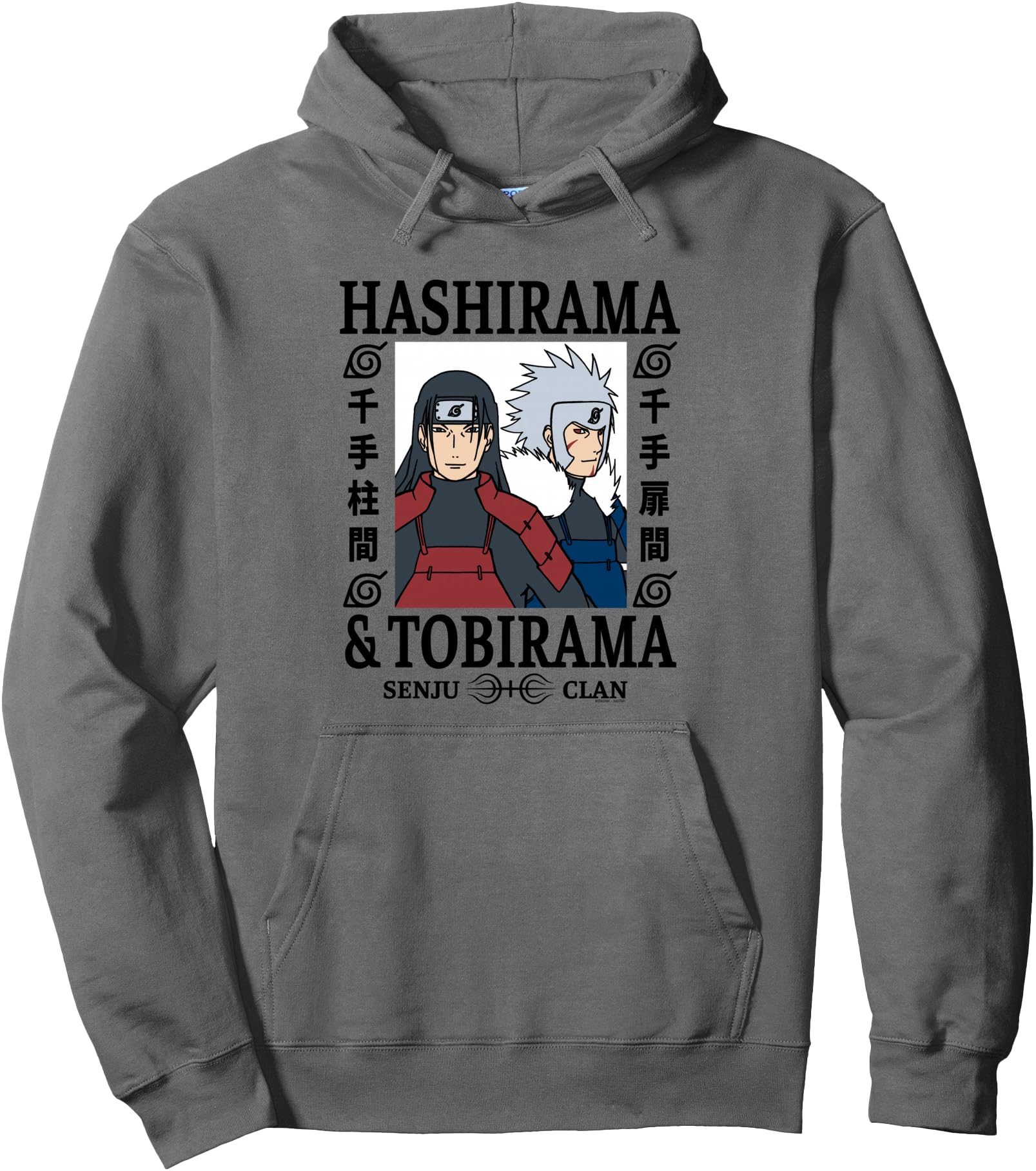 Naruto Shippuden Hashirama & Tobirama Senju Clan Anime Pullover Hoodie
