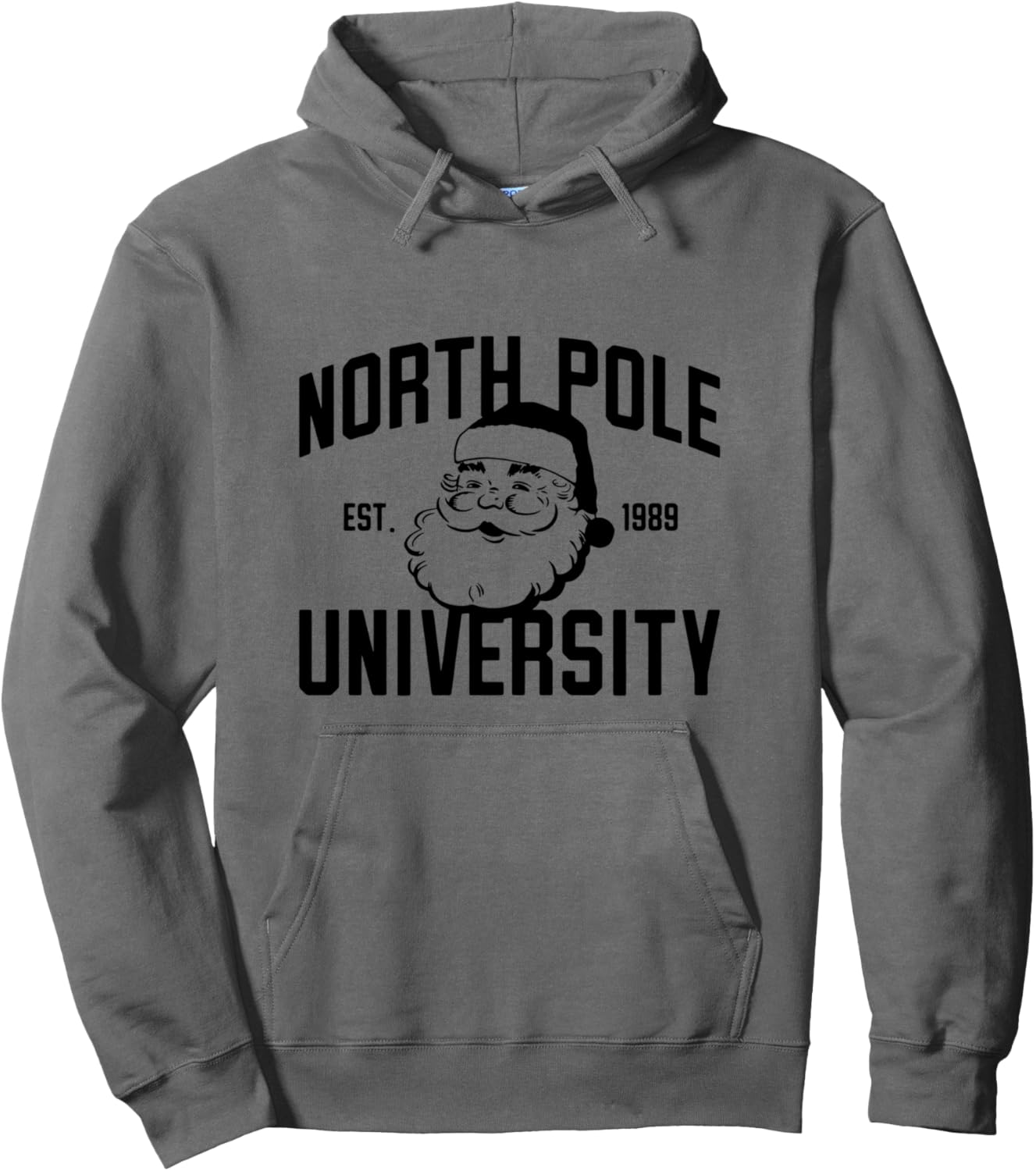North Pole University Santa Claus Funny PJ Party Christmas Pullover Hoodie