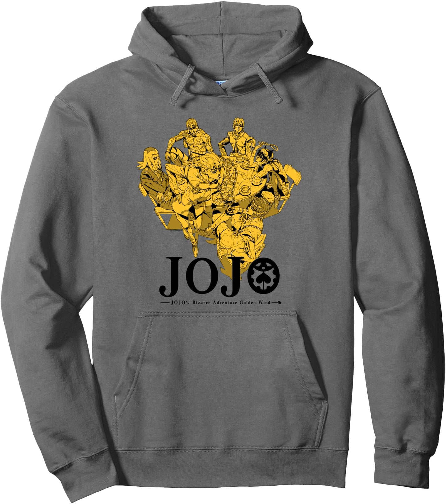JoJo's Bizarre Adventure Golden Wind Bruno's Gang Gold Anime Pullover Hoodie