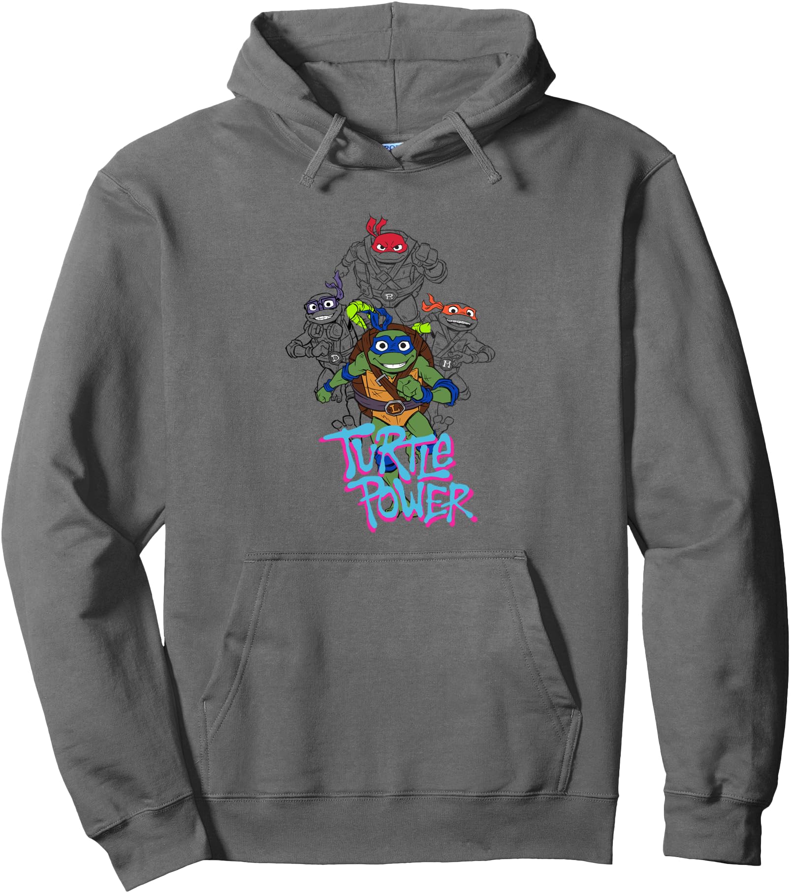 Teenage Mutant Ninja Turtles Neon Turtle Power Run Pullover Hoodie
