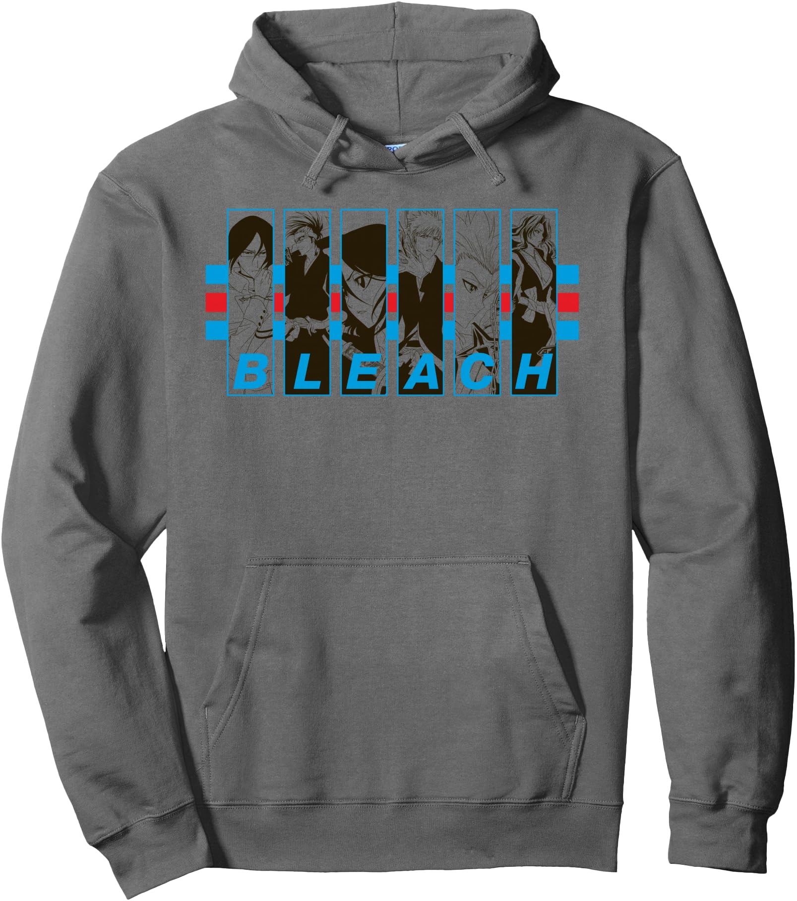 Bleach 5 Character Frames Anime Pullover Hoodie