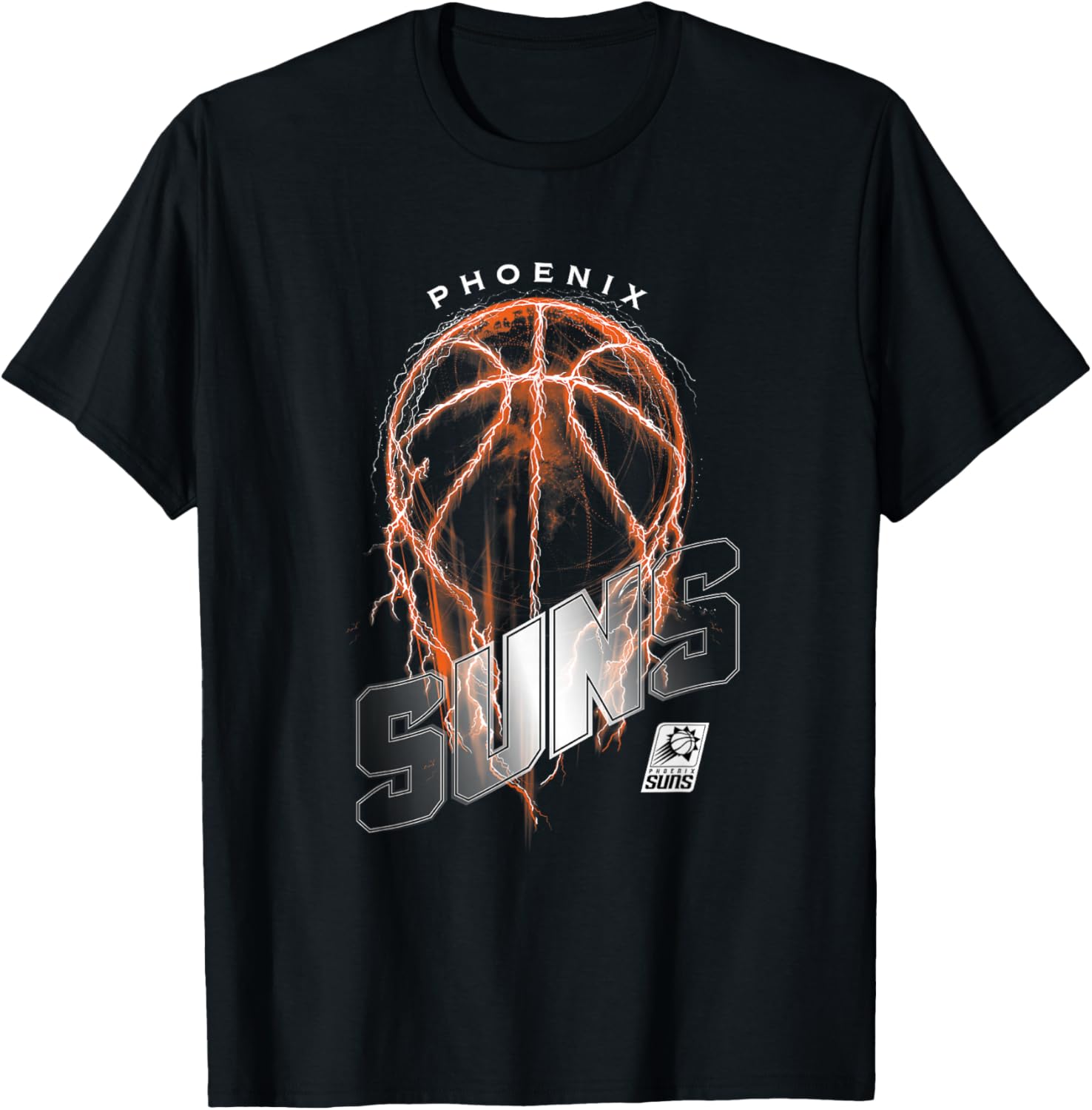 NBA Phoenix Suns Lightning Bolt Basketball Logo