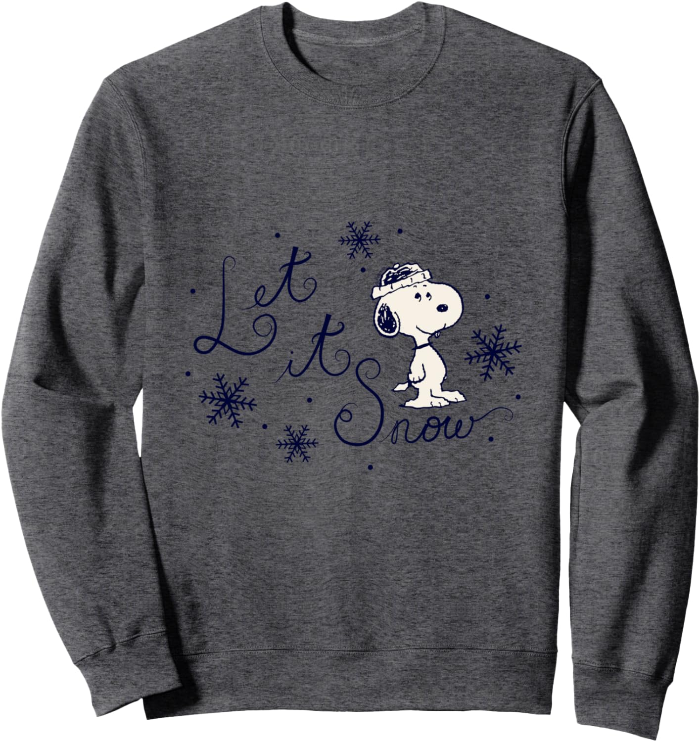 Peanuts - Snoopy Snowflakes Let It Snow Sweatshirt